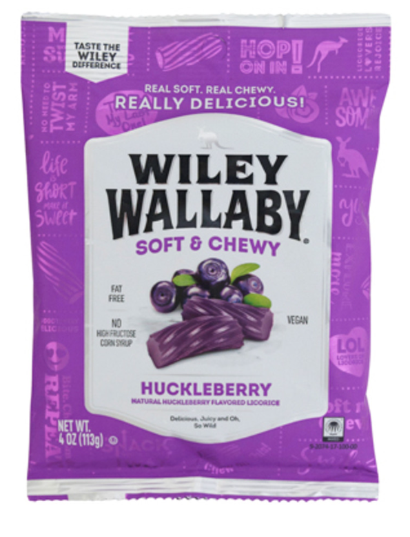 Wiley Wallaby Classic Huckleberry Licorice 4oz