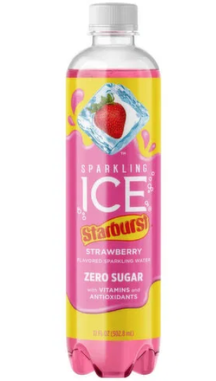 Sparkling Ice Starburst Strawberry 17oz