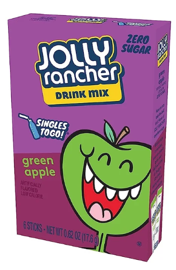 Jolly Rancher Green Apple Drink Mix 6pk