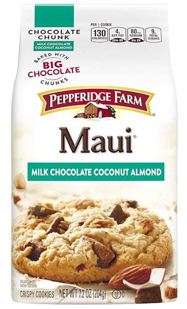 Pepperidge Farm Maui Milk Chocolate Coconut Almond Cookies 7.2oz (BEST BY: JUNE 25)