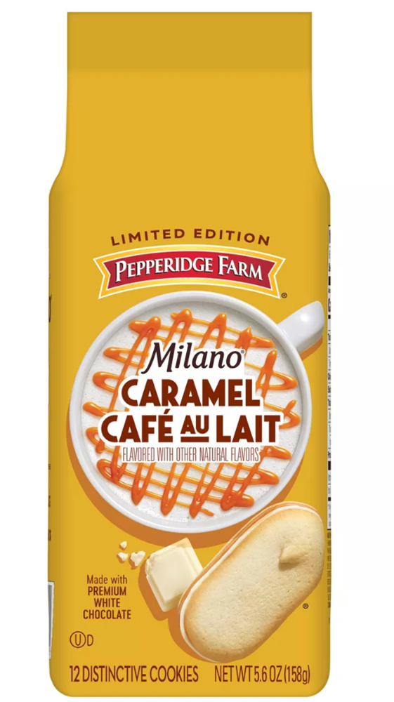 Pepperidge Farm Milano Caramel Cafe Au Lait Cookies 5.6oz (BEST BY: JUNE 25)