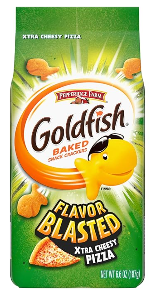 Goldfish Flavor Blasted Xtra Cheesy Pizza Crackers 6.6oz