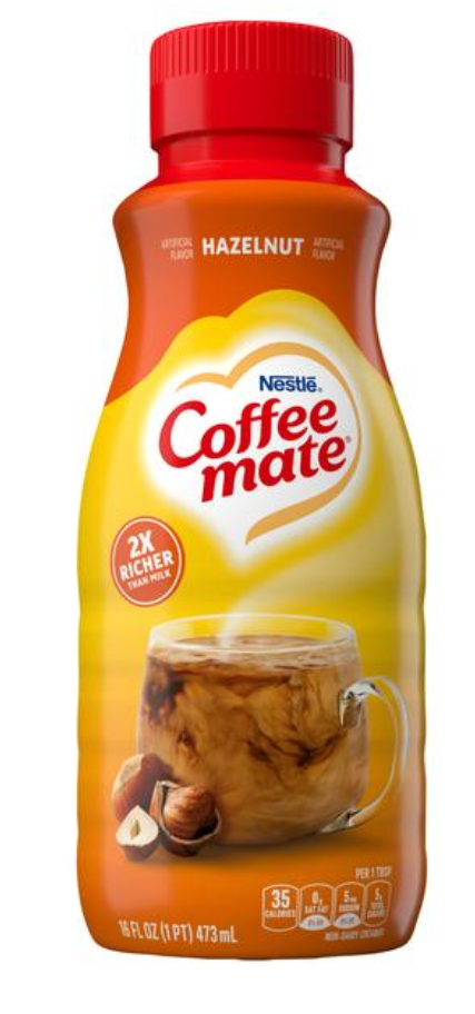 Coffee Mate Hazelnut Liquid Coffee Creamer 16oz