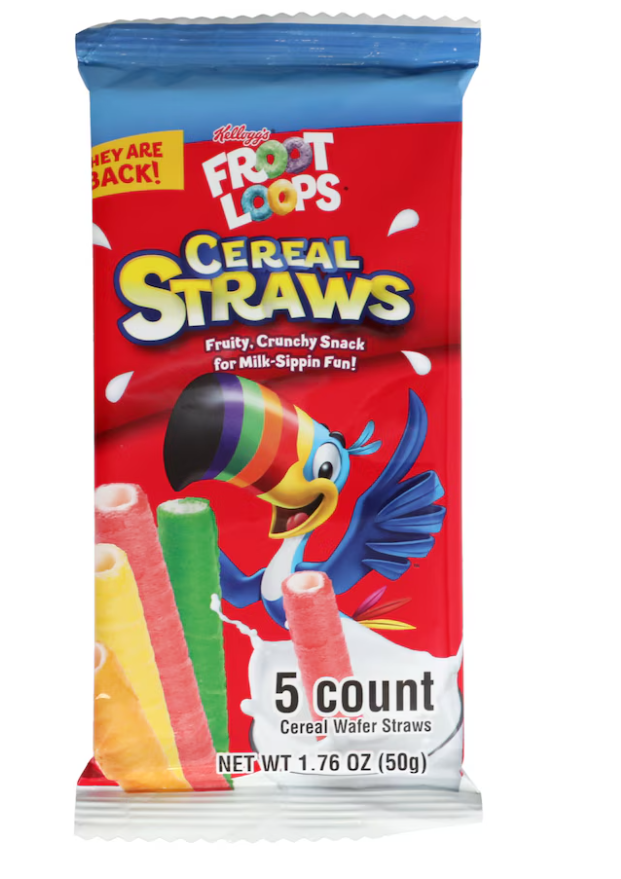Kellogg's Froot Loops Cereal Straws 1.76oz