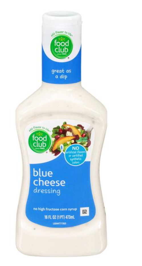 Food Club Blue Cheese Dressing 16oz