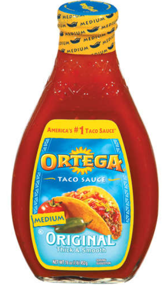Ortega Original Thick & Smooth Medium Taco Sauce 16oz