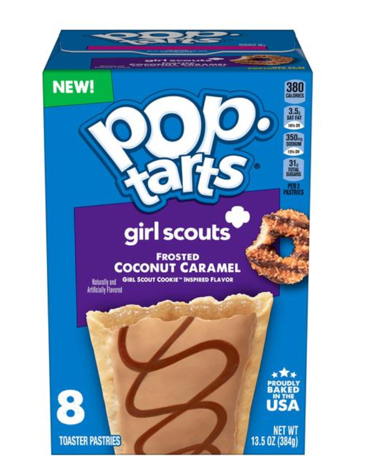 Pop Tarts Girl Scouts Frosted Coconut Caramel 8 Pack (BEST BY: MAY '26)