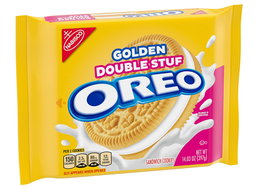 Oreo Golden Double Stuff Sandwich Cookies 14oz (BEST BY: 10SEP2025)