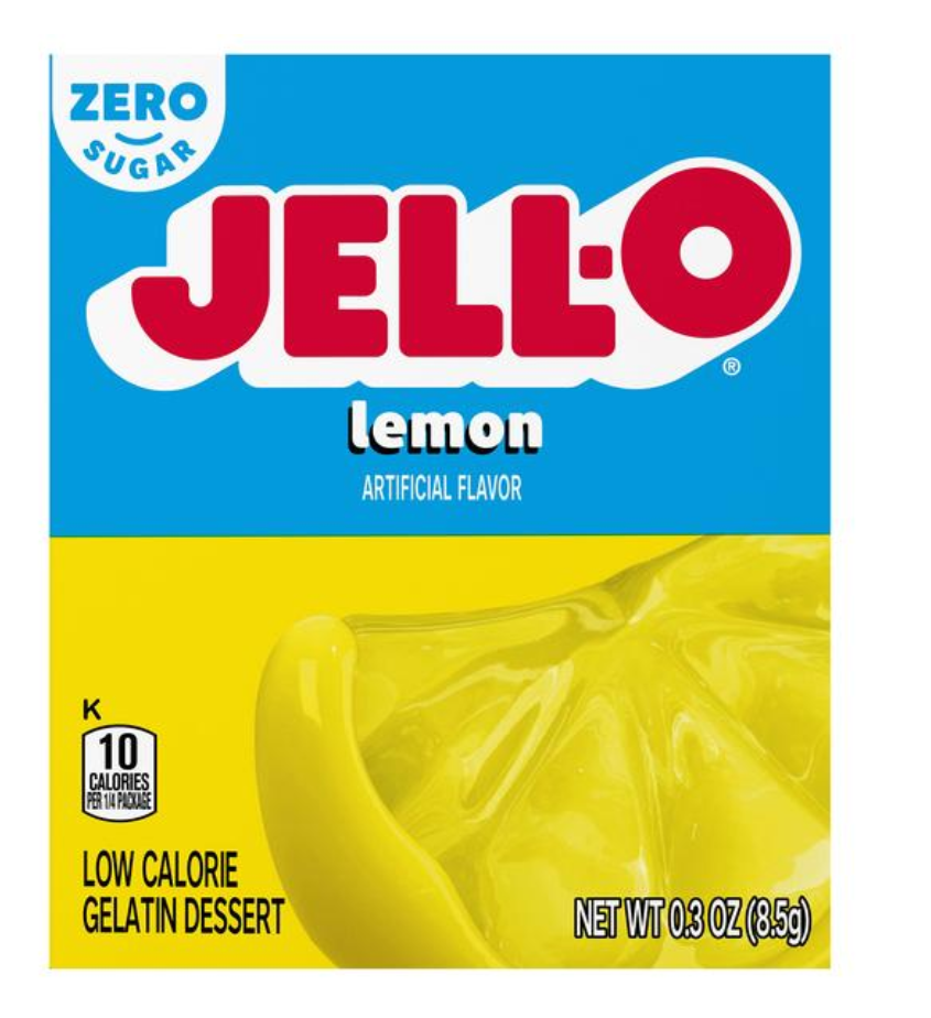 Jell-O Zero Sugar Lemon Gelatin Mix .3oz