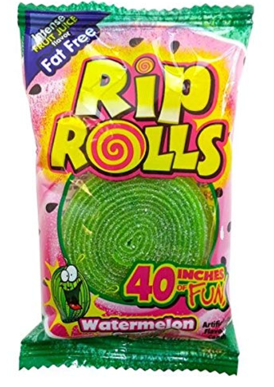Rip Rolls Watermelon Candy 1.4oz