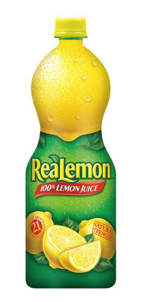 Real Lemon 100% Lemon Juice 32oz (best by 23may26)