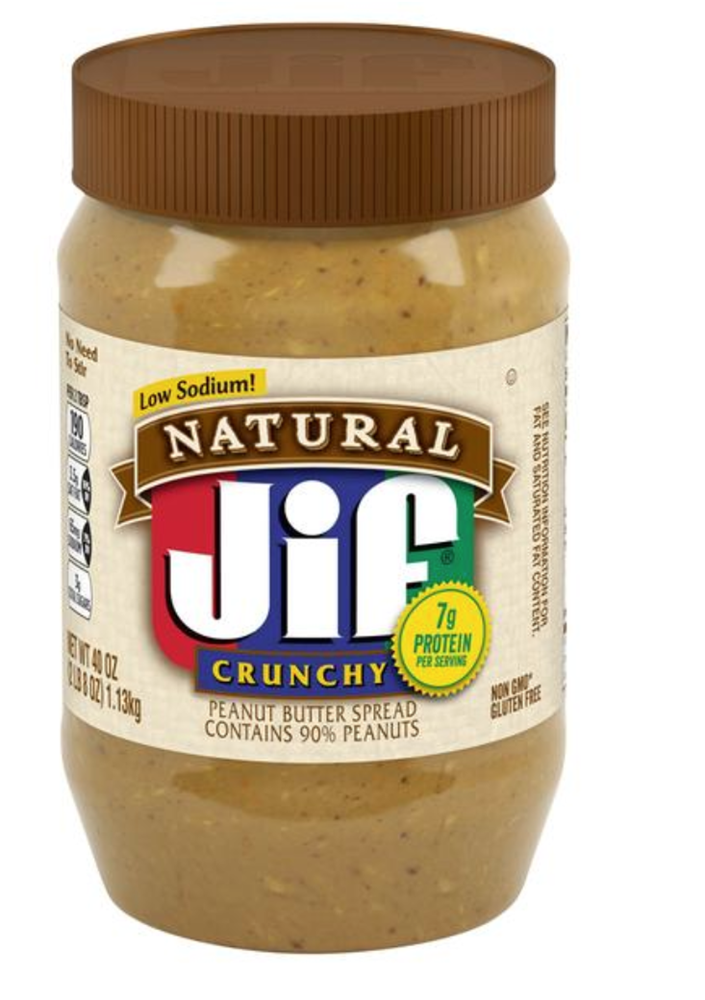 Jif Natural Crunchy Peanut Butter 40oz