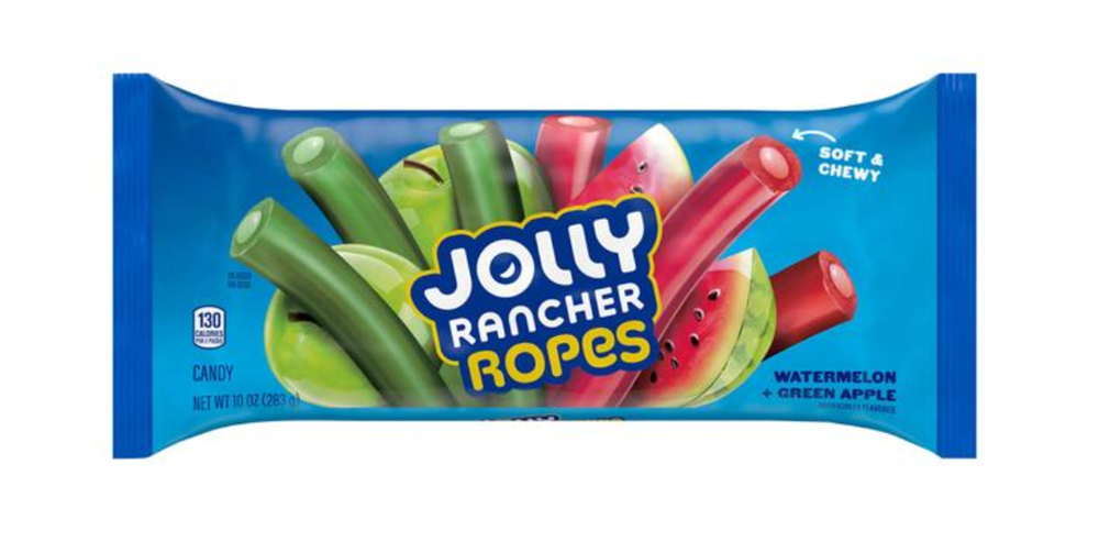Jolly Rancher Ropes Watermelon & Green Apple 10oz