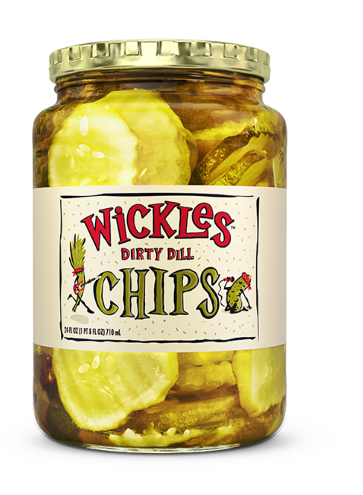 Wickle Dirty Dill Pickle Chips 24oz