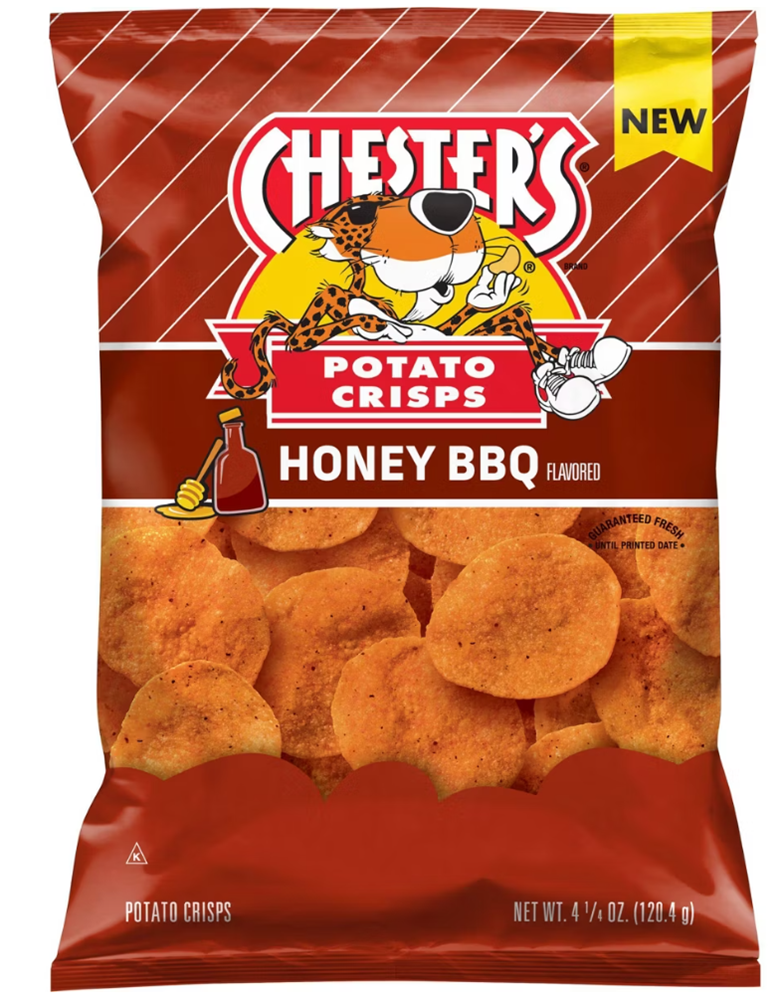 Chester's Crisp Honey BBQ Chips 4.25oz (BEST BY: DEC 2025)