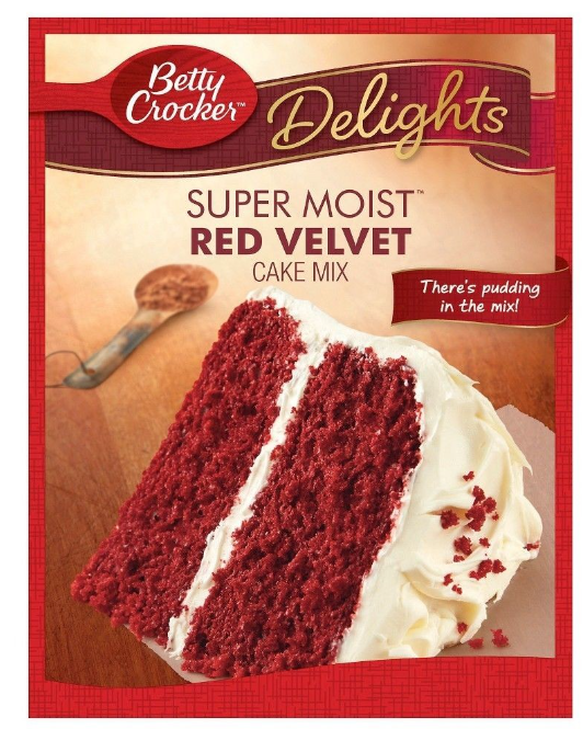 Betty Crocker Super Moist Delights Red Velvet Cake Mix 13.25OZ (best by; SEP26)