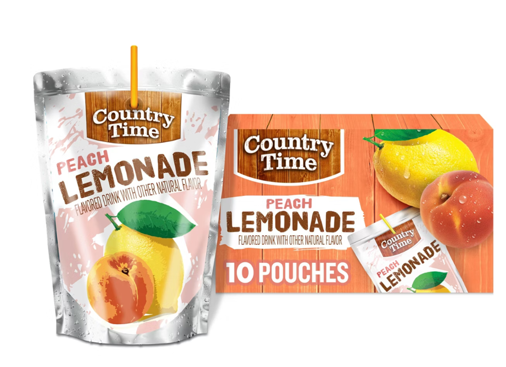 Country Time Peach Lemonade 10 Pack (BEST BY: MAY '26)