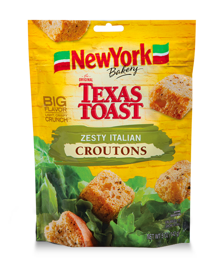 New York Bakery Texas Toast Zesty Italian Croutons 5oz