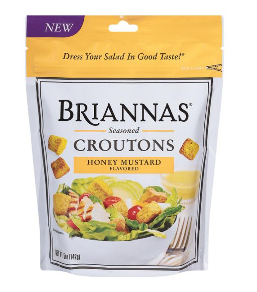 Brianna's Honey Mustard Croutons 5oz(BEST BY: APR '26)