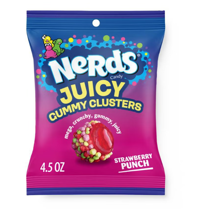 Nerds Juicy Gummy Clusters Strawberry Punch 4.5oz