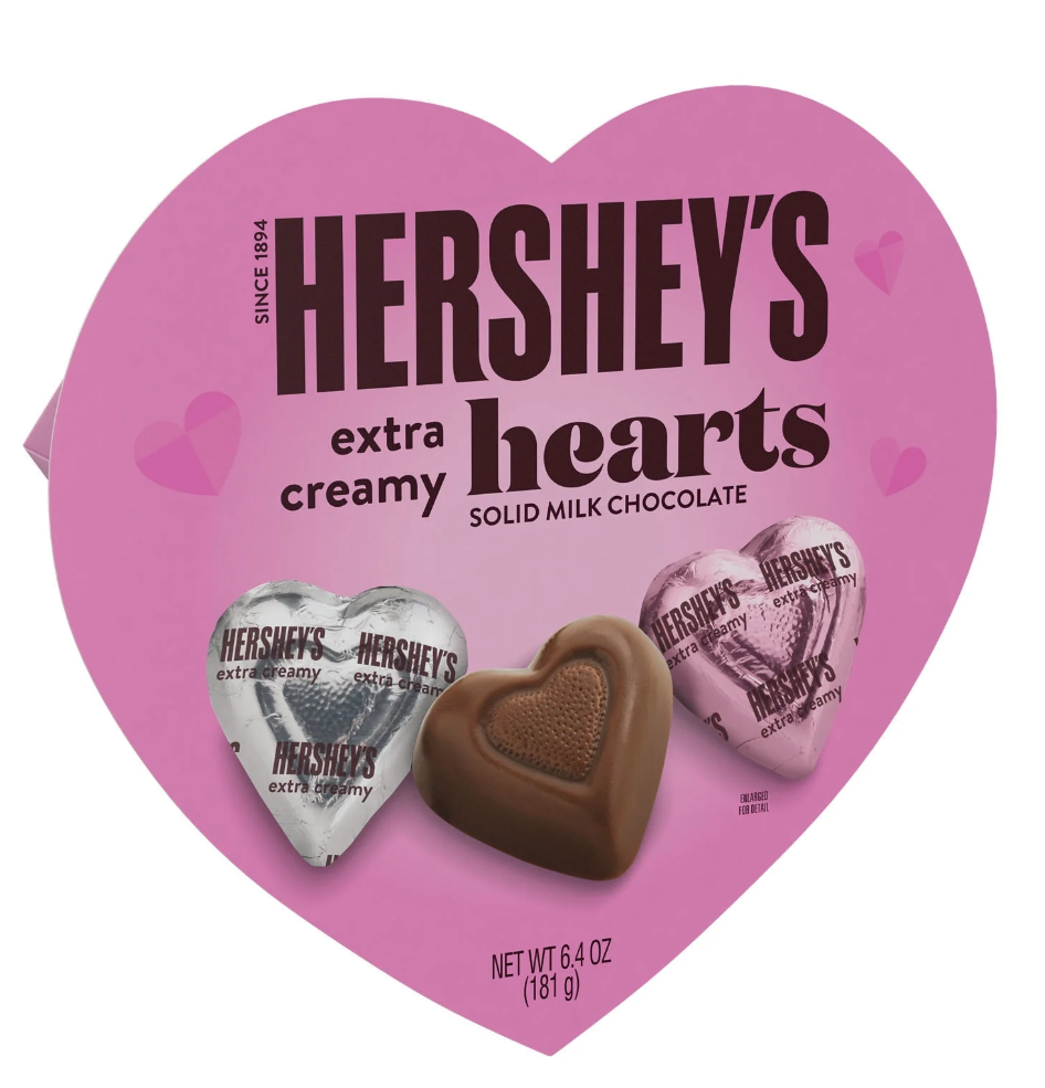 Hershey's Extra Creamy Hearts 6.4oz