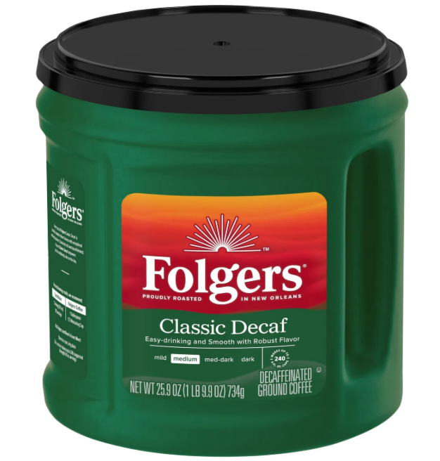 Folgers Classic Decaf Coffee 25.9oz