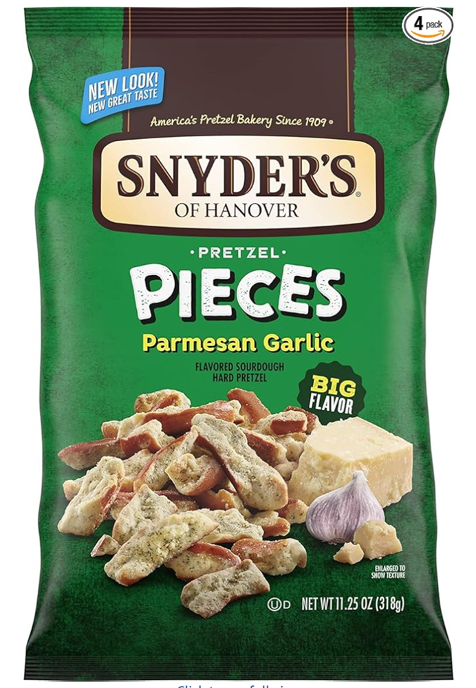 Snyder's Pretzel Pieces Parmesan Garlic 11.25oz (BEST BY: APR '26)