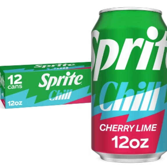 Sprite Chill Cherry Lime Can 12 Pack / 12oz Cans