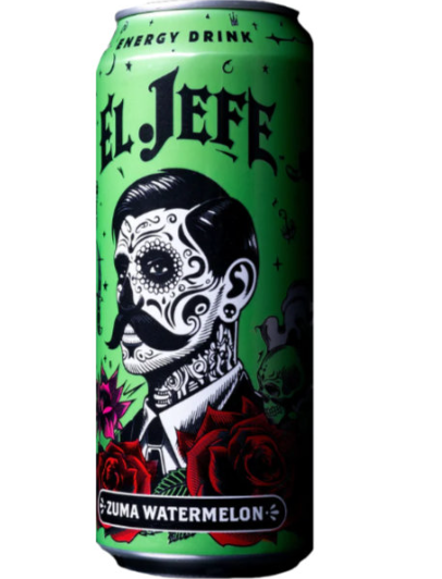 El Jefe Energy Drink Zuma Watermelon 16oz