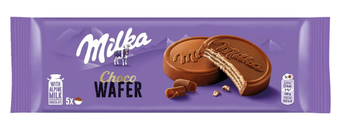 MILKA CHOCO WAFER MILK 180G