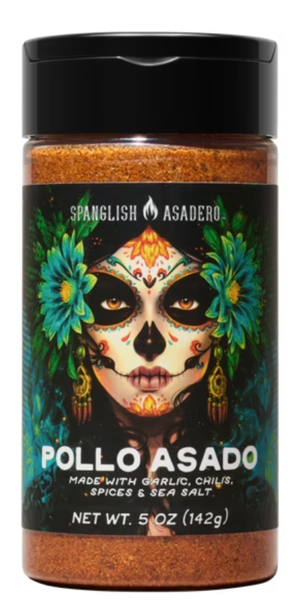 Spanglish Asadero Pollo Asado Seasoning Blend with Garlic Spices & Sea Salt 5oz