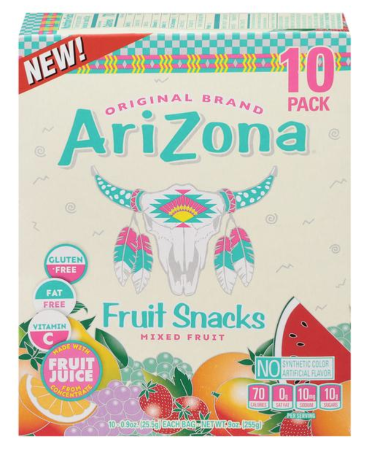 Arizona Mixed Gummy Fruit Snacks 10ct