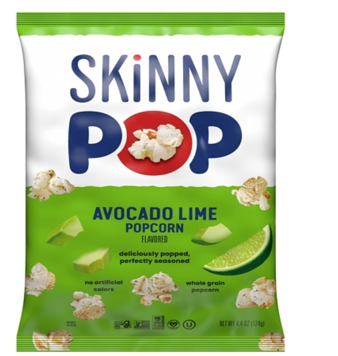 Skinny Pop Avocado Lime Flavored Popcorn 4.4oz