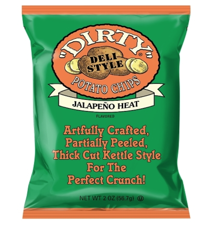 Dirty Jalapeno Heat Potato Chips 2oz