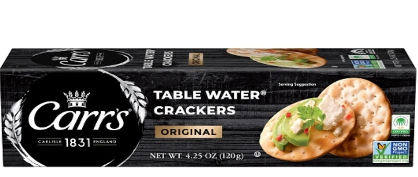 Carrs Table Water Crackers Original Crackers 4.25oz