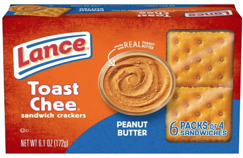 Lance Sandwich Crackers Toastchee Peanut Butter 6.1oz