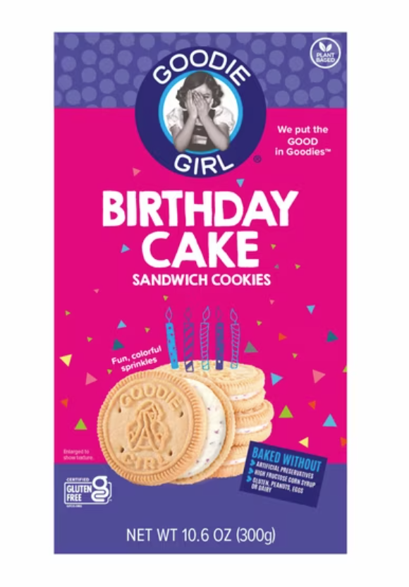 Goodie Girl Birthday Cake Sandwich Cookies 10.6oz