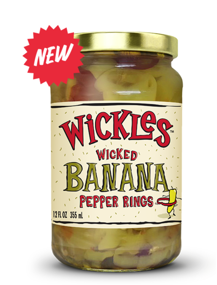 Wickles Wicked Banana Pepper Rings 12oz