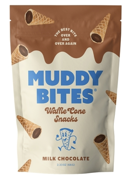 Muddy Bites Milk Chocolate Waffle Cone Snack 2.33oz