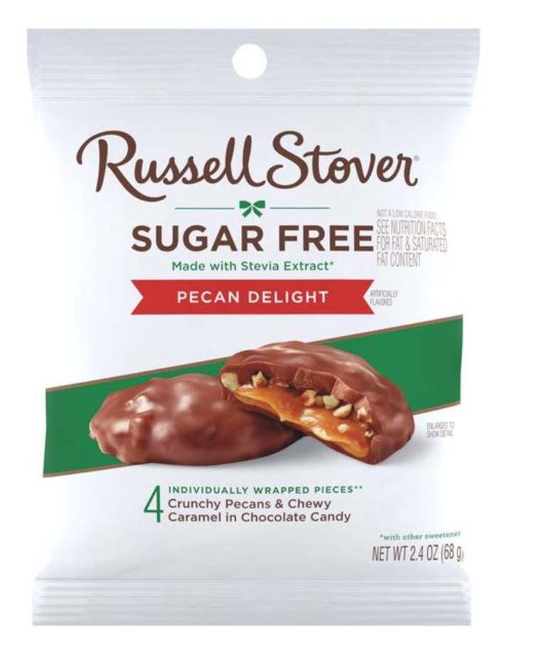Russell Stover Sugar Free Pecan Delight Peg Bag 2.4oz