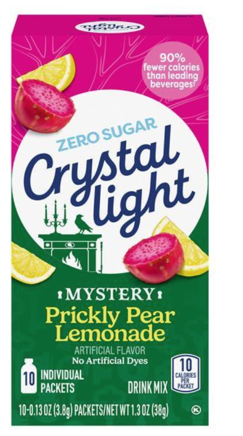 Crystal Light Prickly Pear Lemonade Drink Mix 10pack