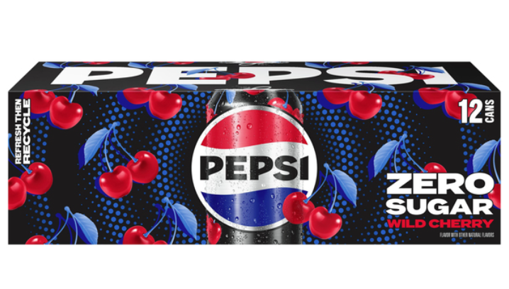 Pepsi Zero Sugar Wild Cherry 12 Pack / 12oz Cans