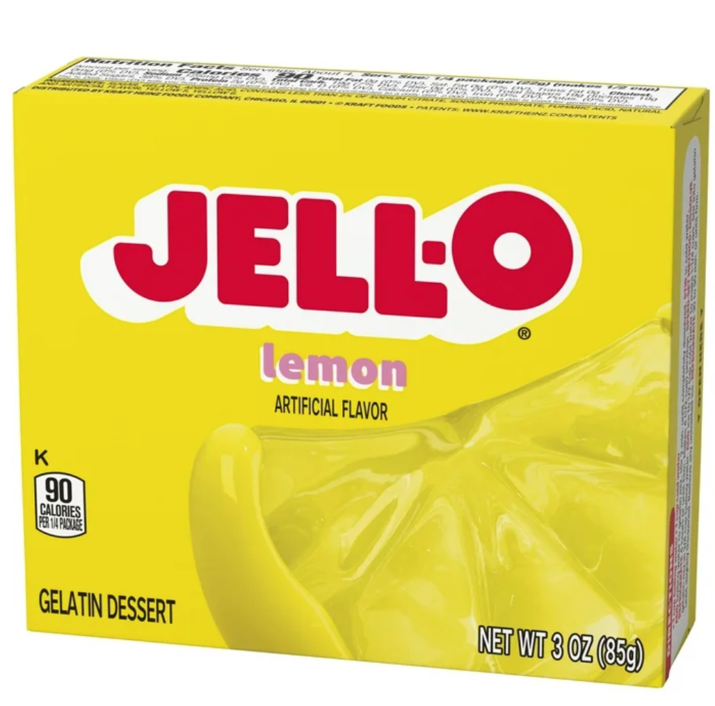 Jell-O Lemon Gelatin Mix 3oz