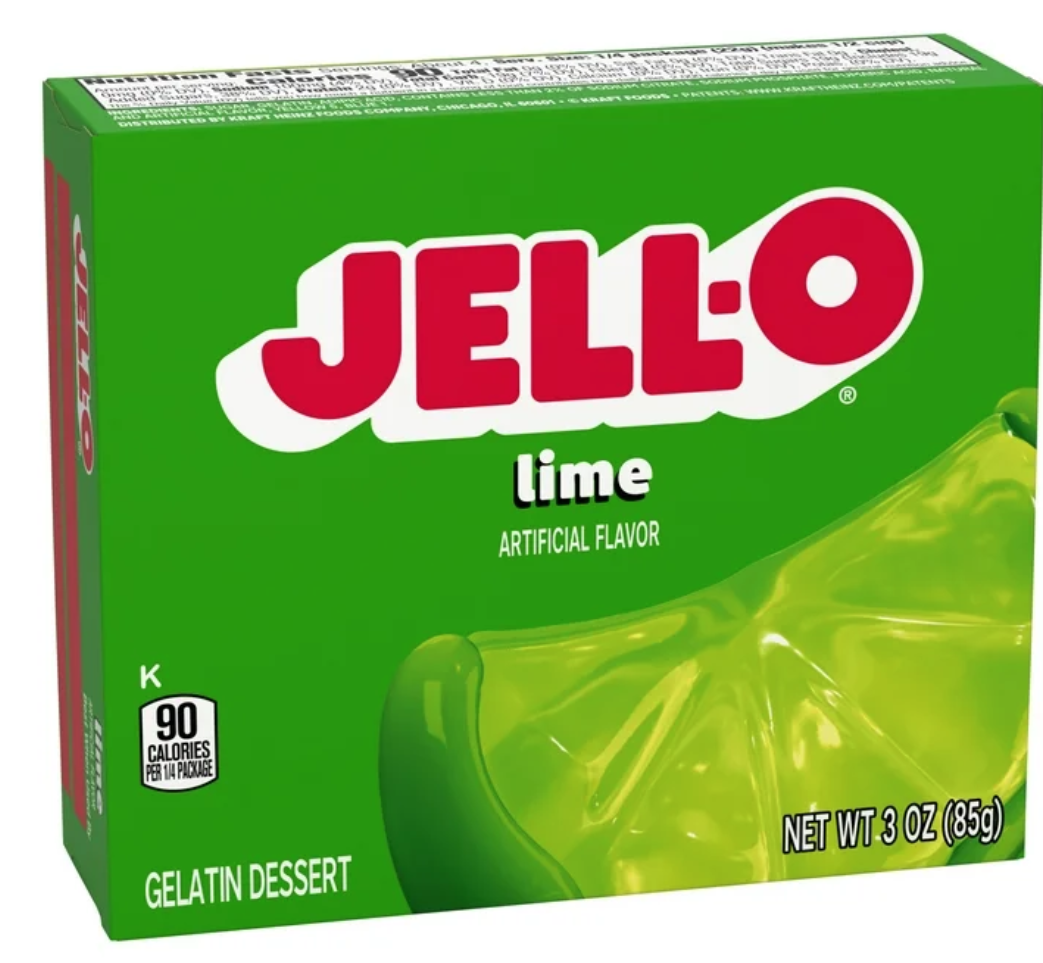 Jell-O Lime Gelatin Mix 3oz