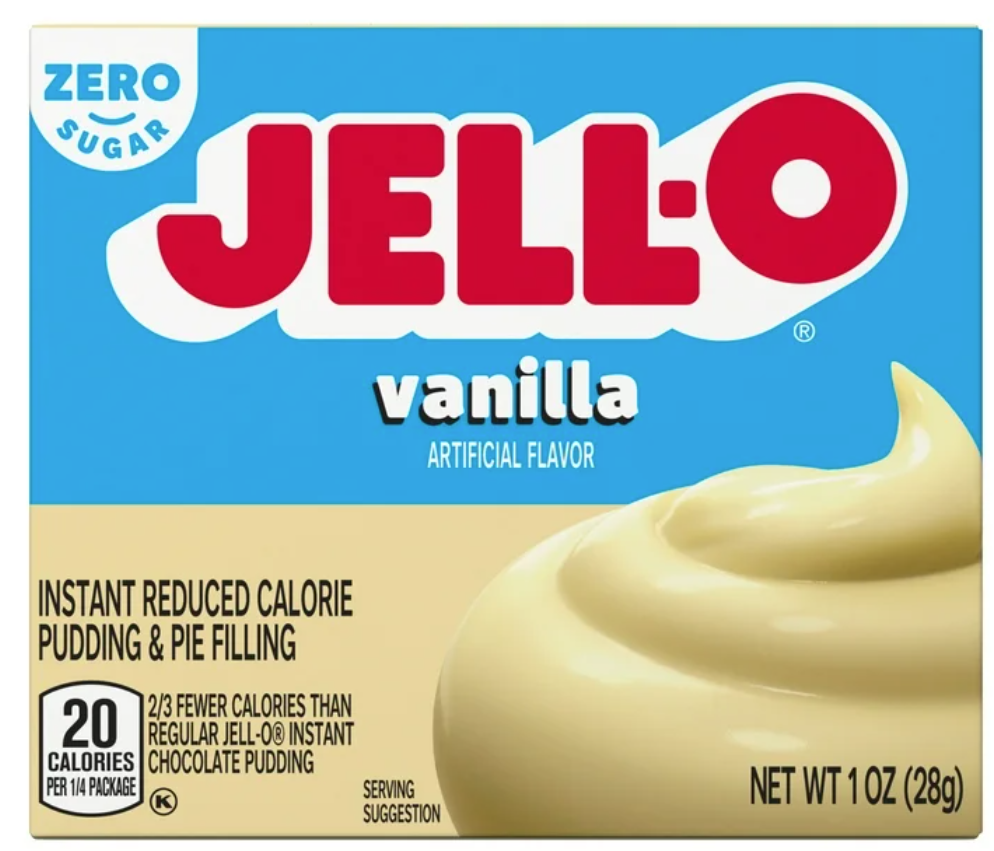 Jell-O Instant Sugar & Fat Free Vanilla Pudding Mix 1oz