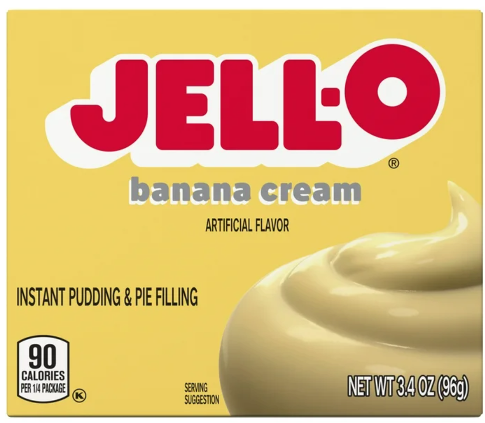 Jell-O Instant Banana Cream Pudding Mix 3.4oz