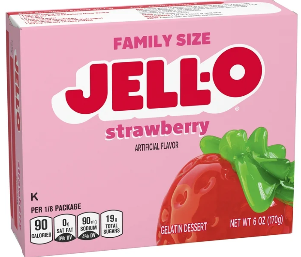 Jell-O Strawberry Gelatin Mix 6oz – USAFoods - Main Image