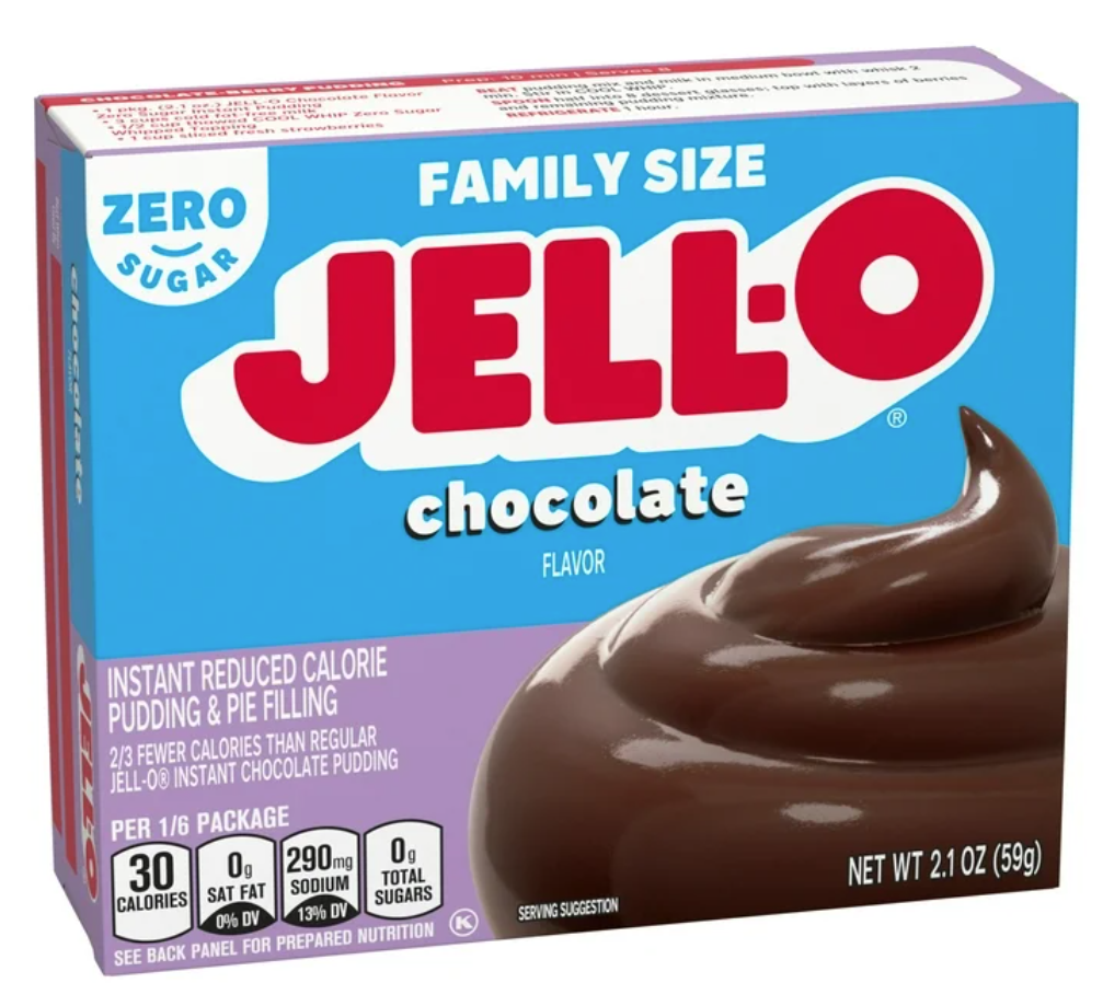 Jell-O Instant Sugar & Fat Free Chocolate Pudding 2.1oz