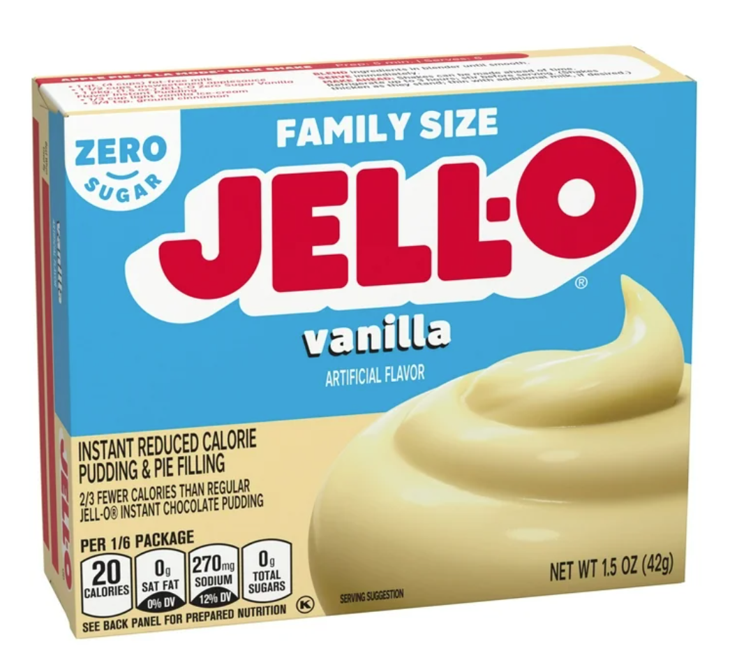 Jell-O Instant Sugar & Fat Free Vanilla Pudding Mix 1.5oz