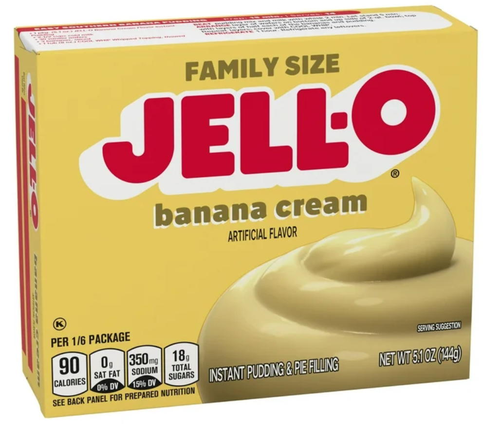 Jell-O Instant Banana Cream Pudding Mix 5.1oz